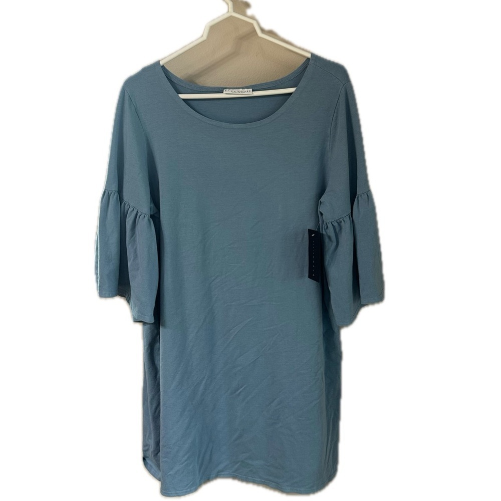 bryn Walker Dusty Blue Tunic Top Medium